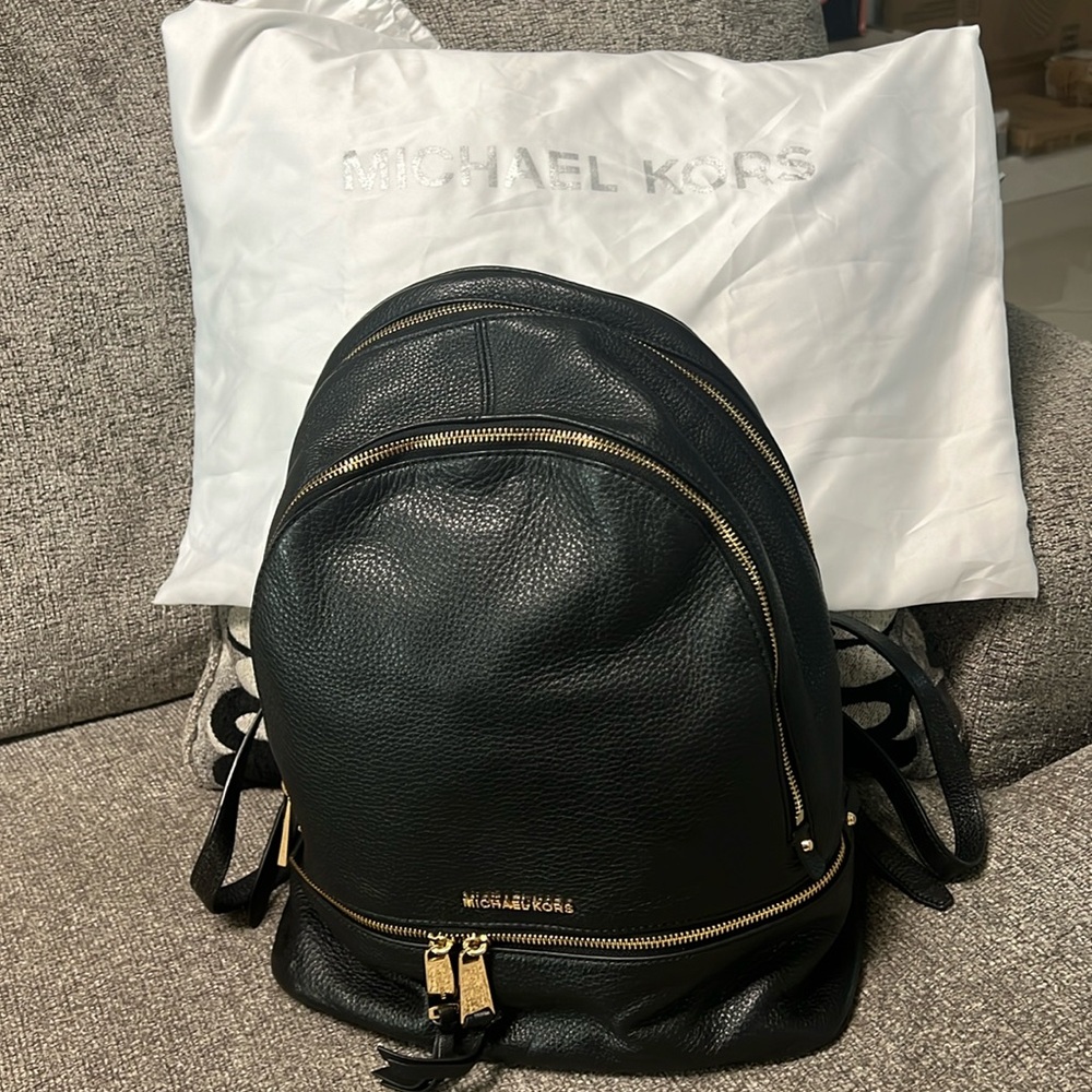 Michael Kors Rhea Medium Leather Backpack